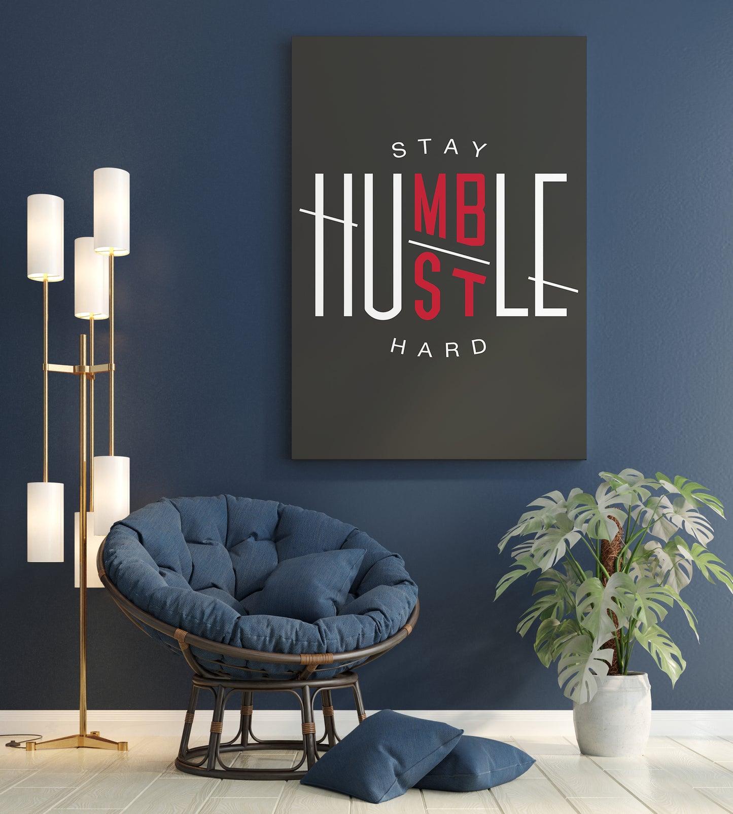 Stay Humble - Hustle Hard - Vented Canvas