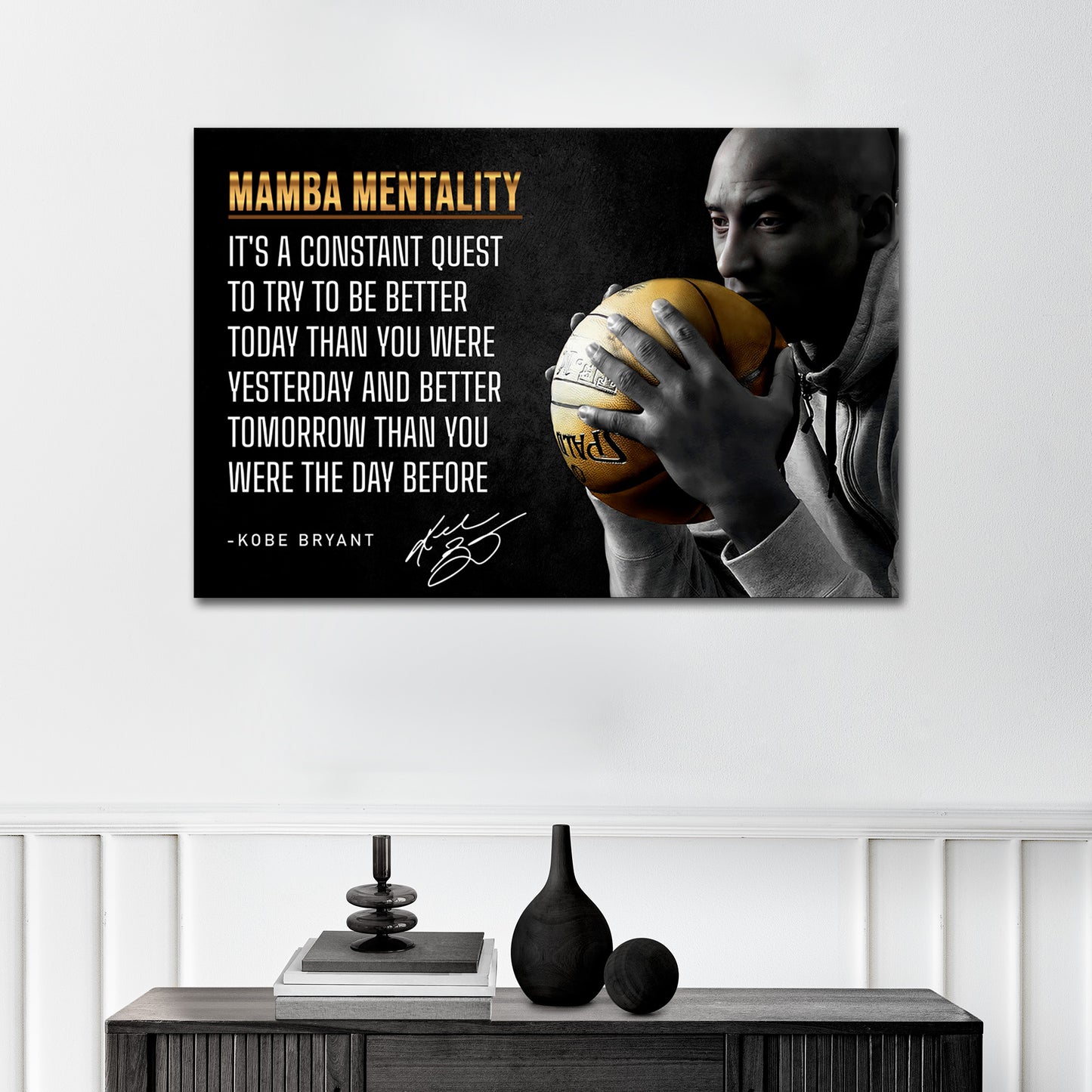 Mamba Mentality - Kobe Bryant - Vented Canvas
