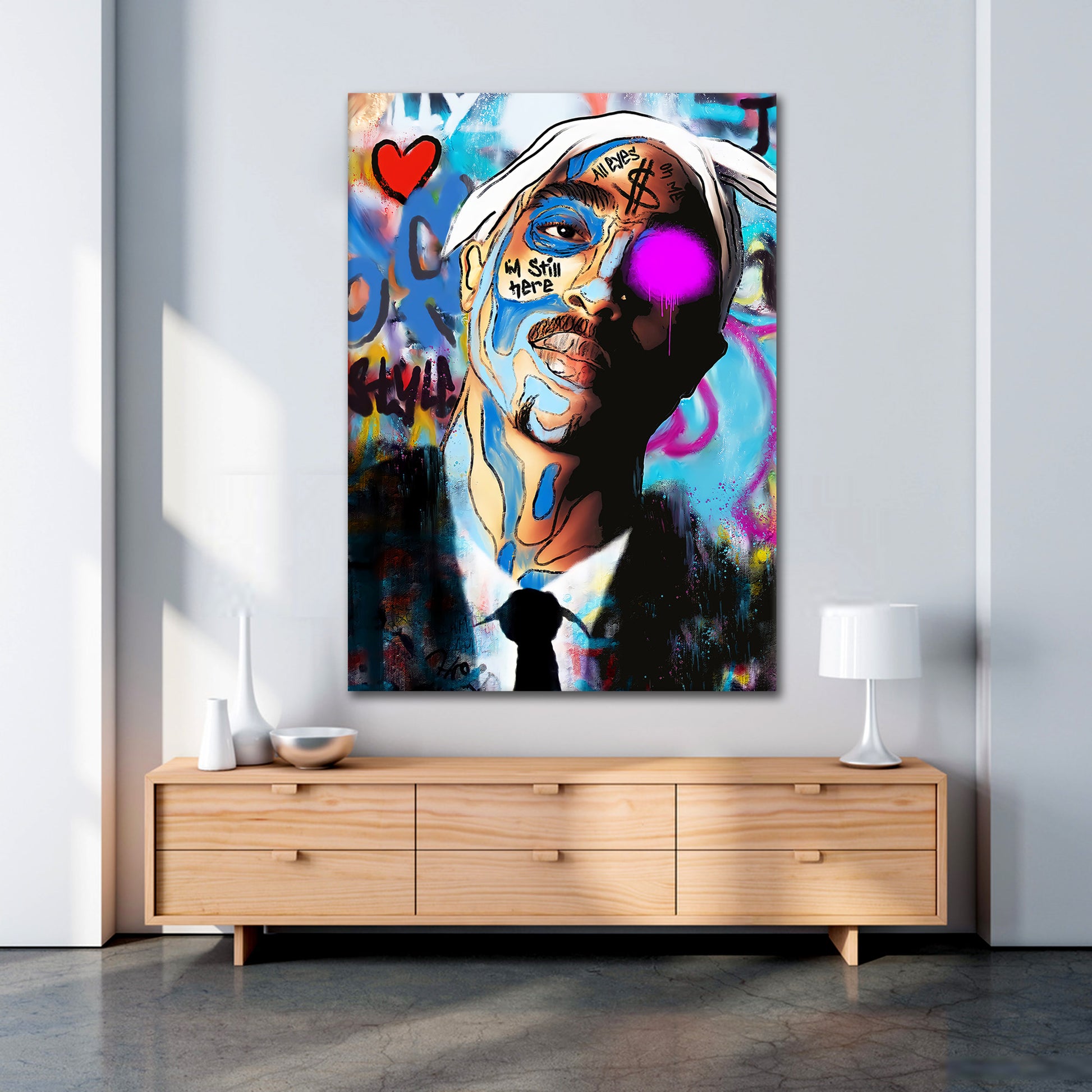 Tupac Pop Art - Vented Canvas