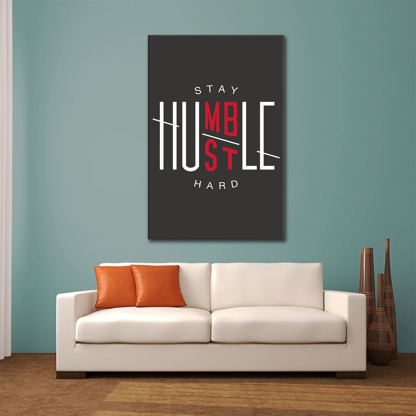 Stay Humble - Hustle Hard - Vented Canvas
