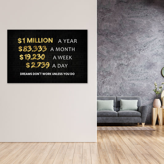 1 Million per Year - Vented Canvas
