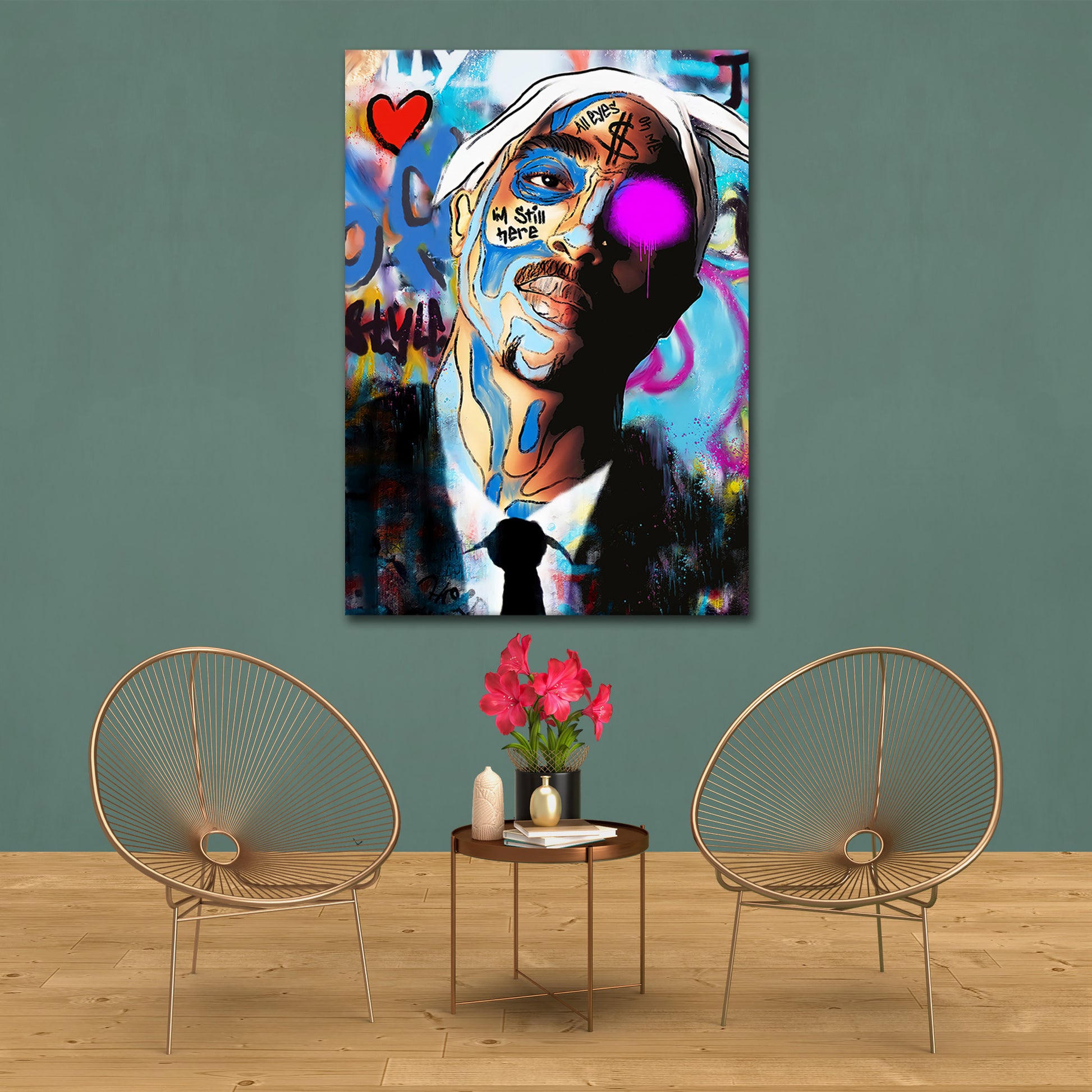 Tupac Pop Art - Vented Canvas
