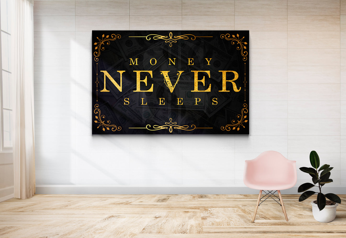 Money Never Sleeps - Vented Canvas
