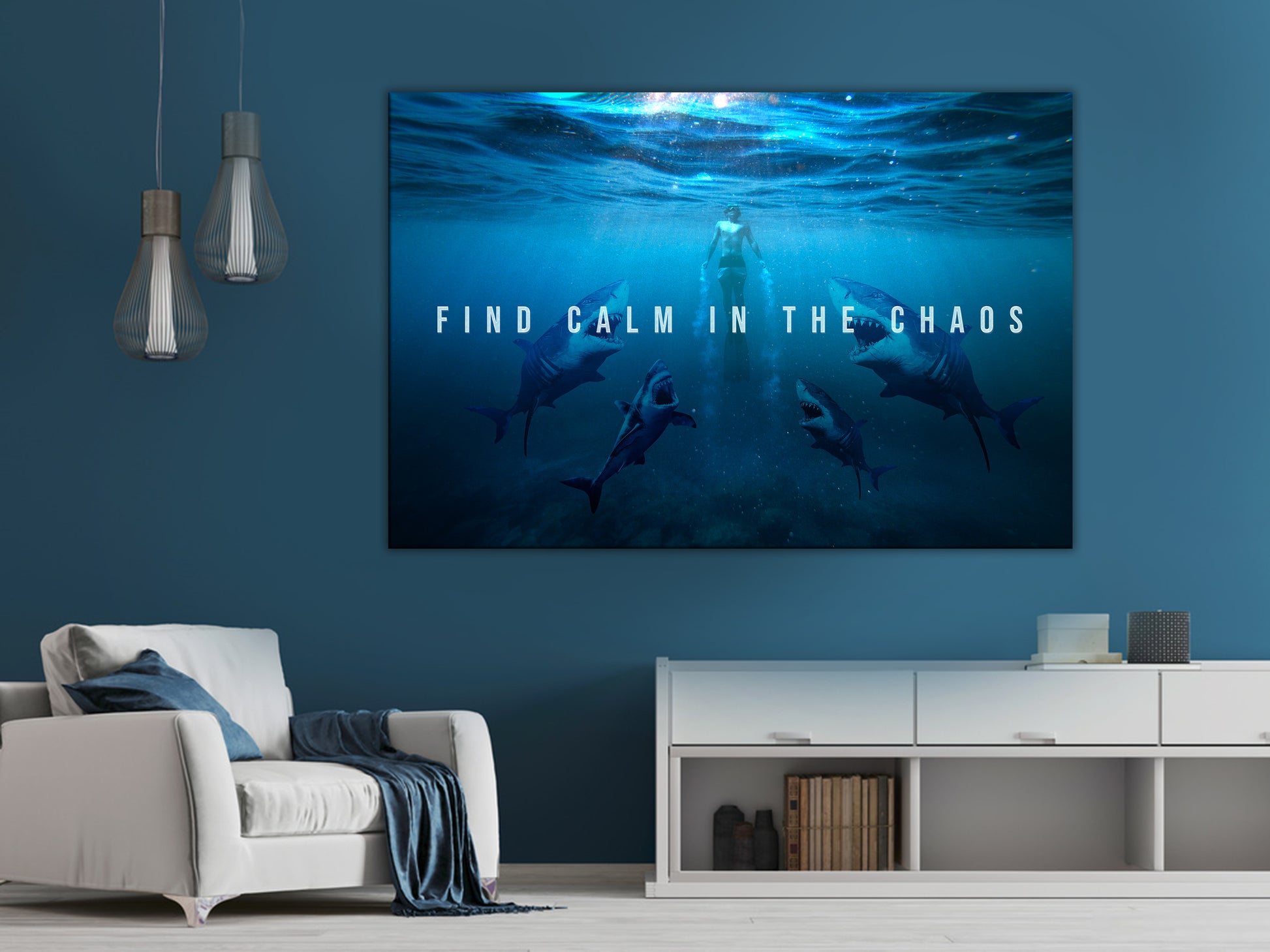 Find Calm In The Chaos - Vented Canvas